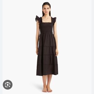 Hill House Ellie Nap Dress - Black Swiss Dot - XXS